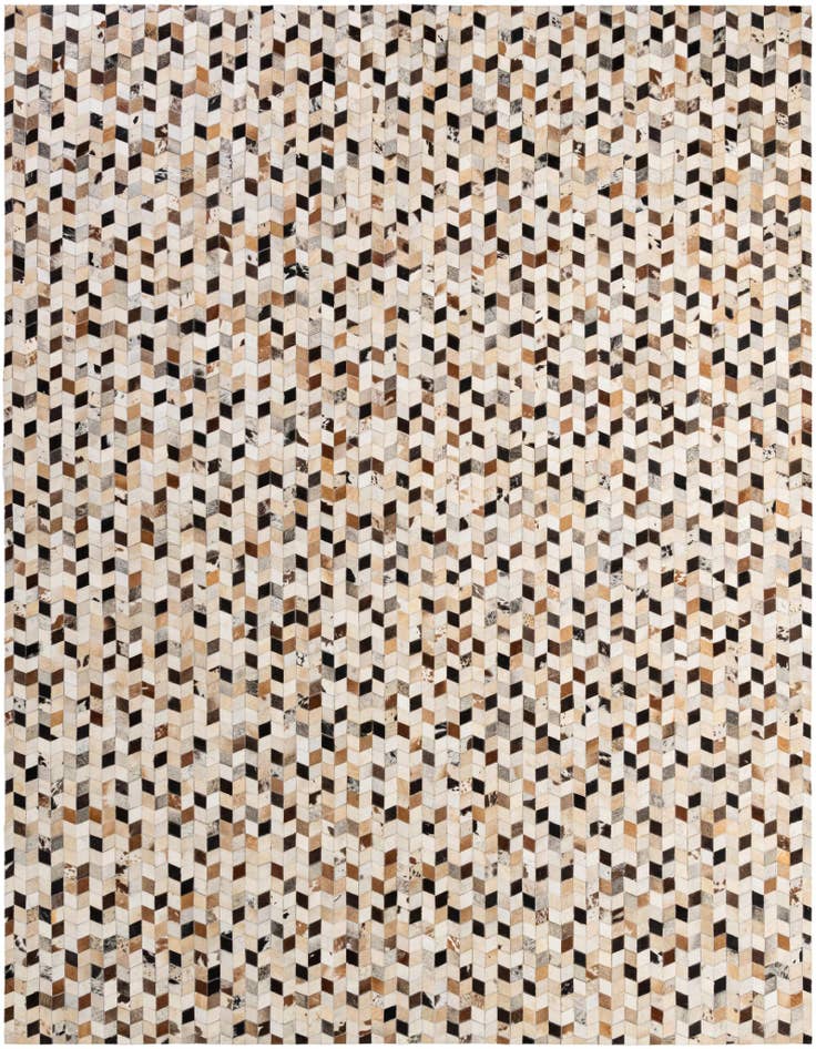 Detail image of 8' x 10' Cowhide - Patchwork Rug