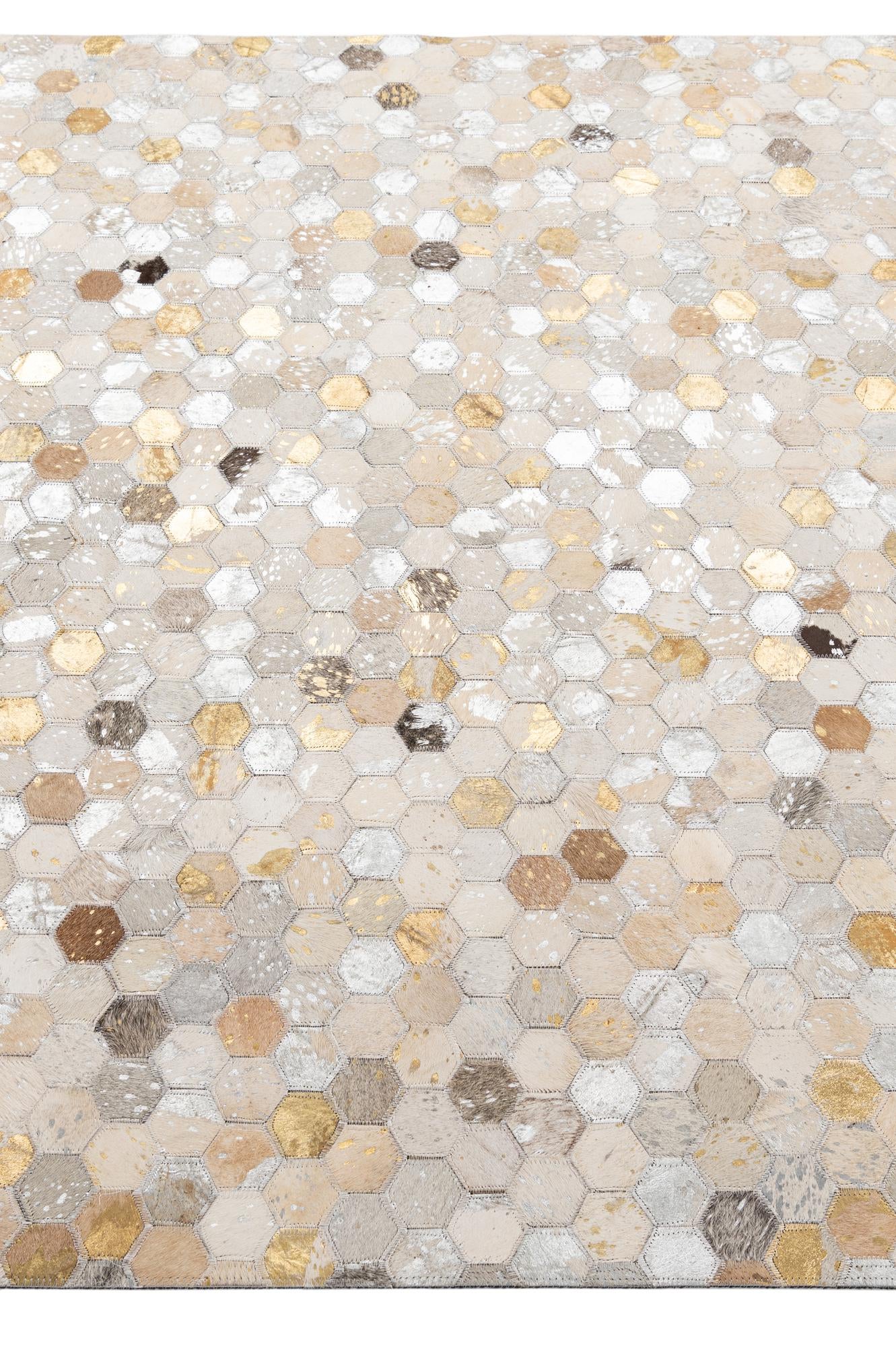 5' 2 x 8' 1 Cowhide - Patchwork Rug