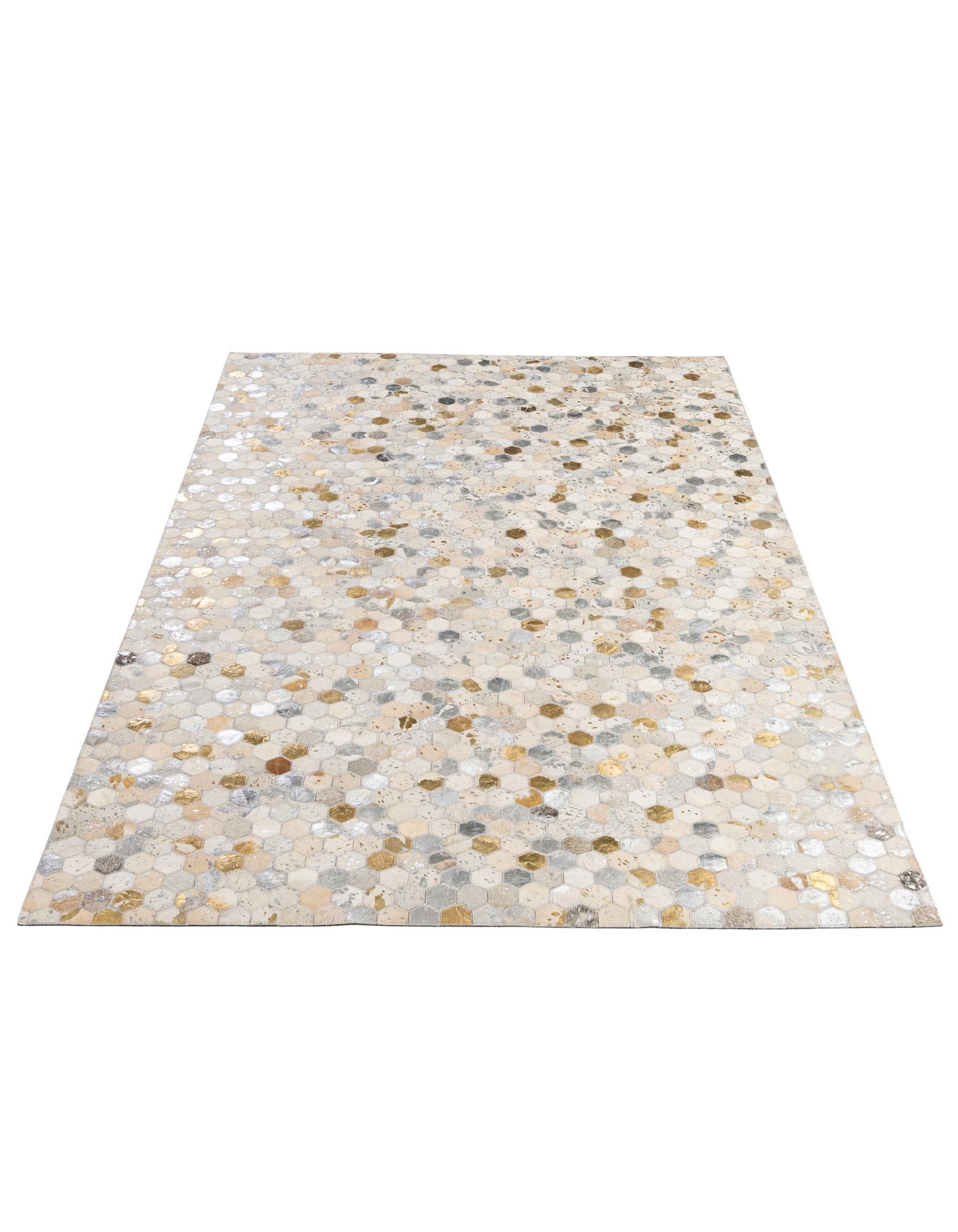 5' 1 x 8' Cowhide - Patchwork Rug