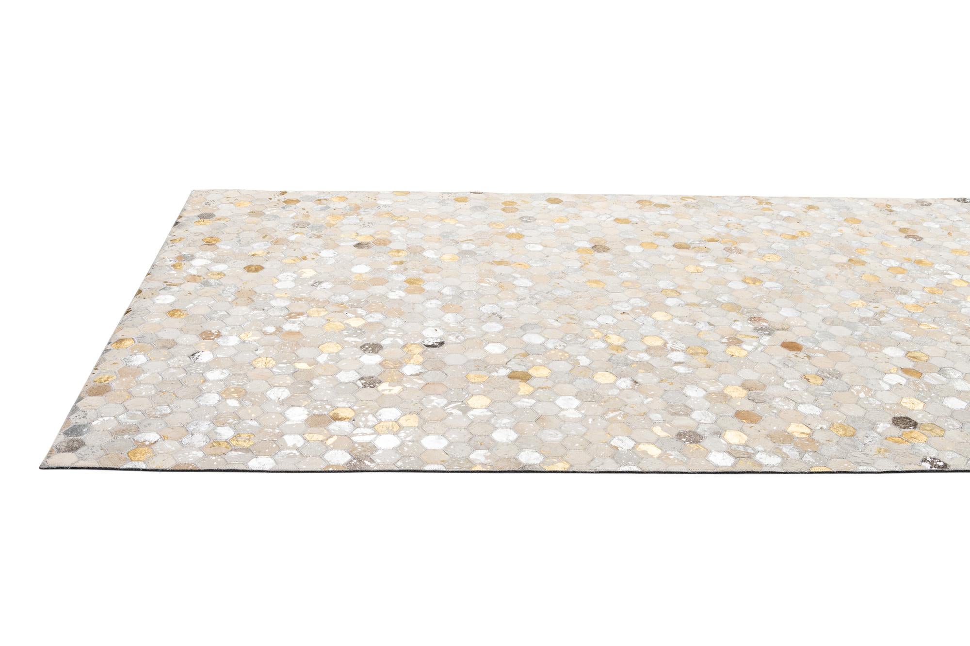 5' 1 x 8' Cowhide - Patchwork Rug