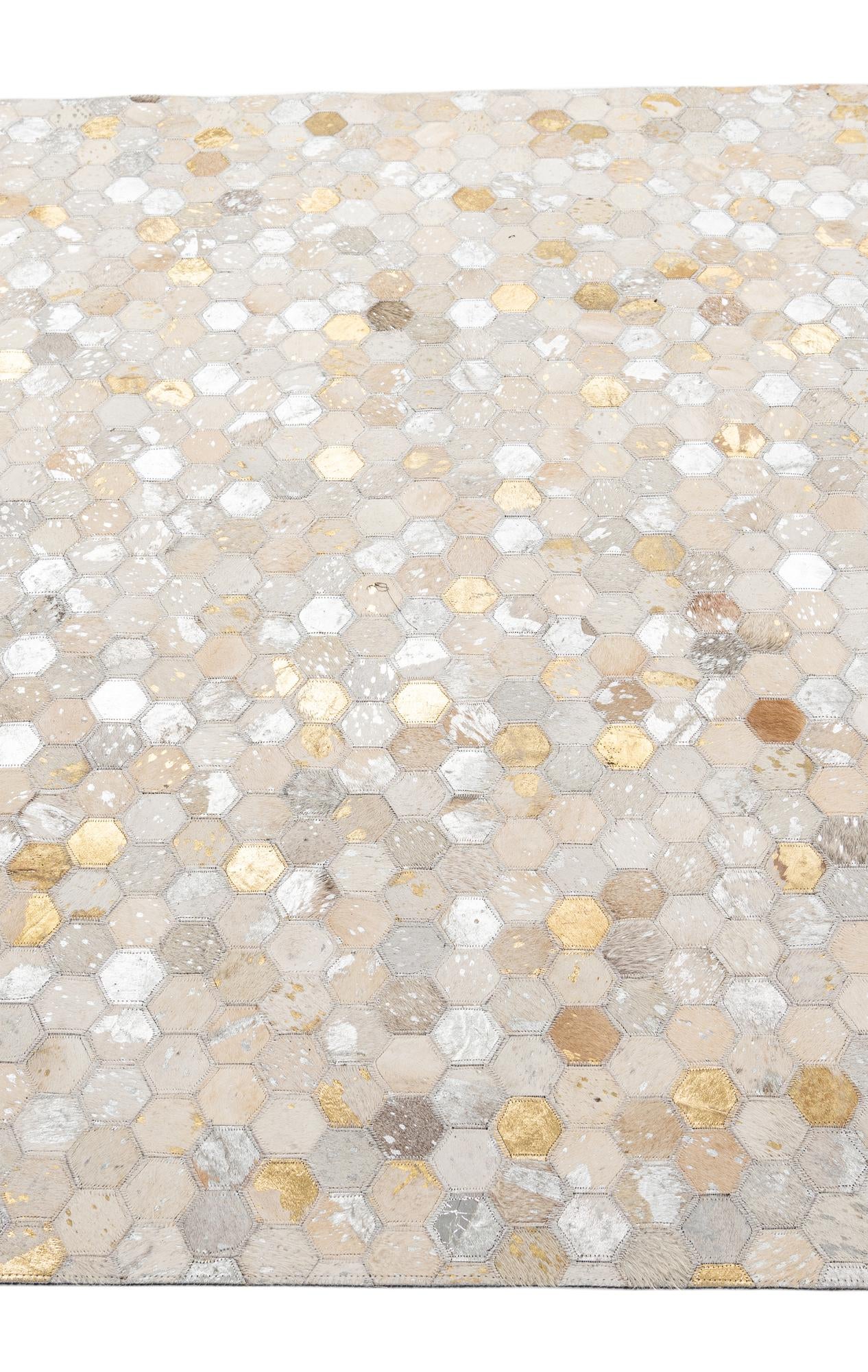 5' 1 x 8' Cowhide - Patchwork Rug