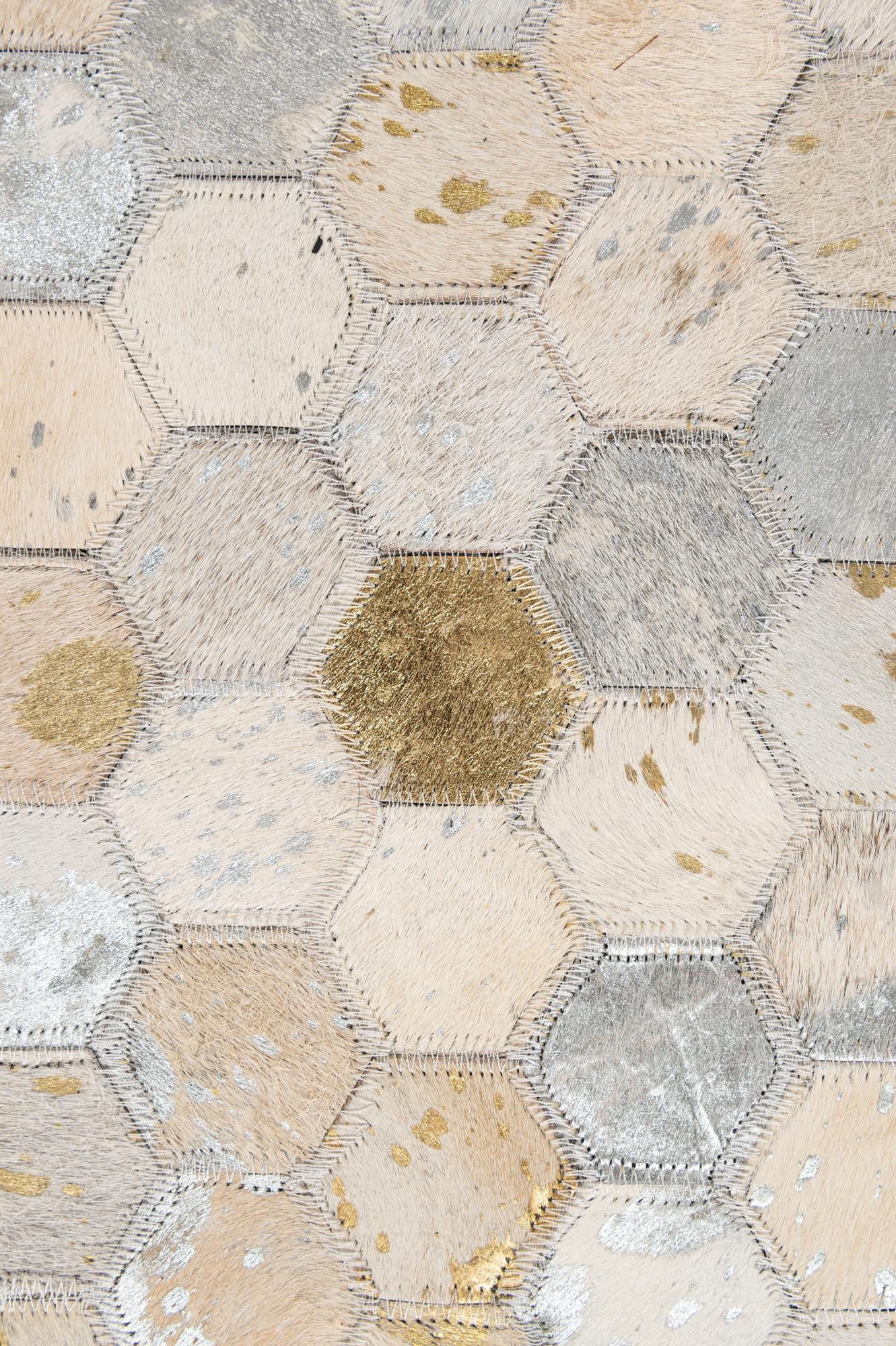 5' 1 x 8' Cowhide - Patchwork Rug