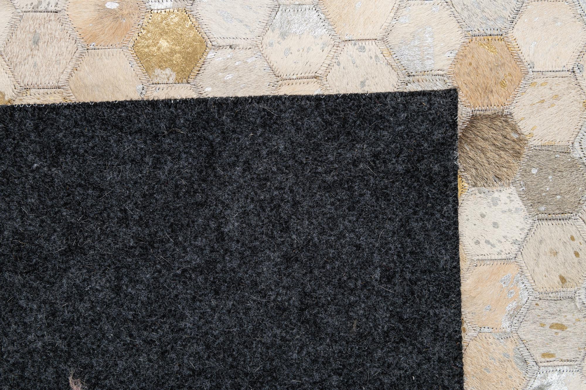 5' 1 x 8' Cowhide - Patchwork Rug