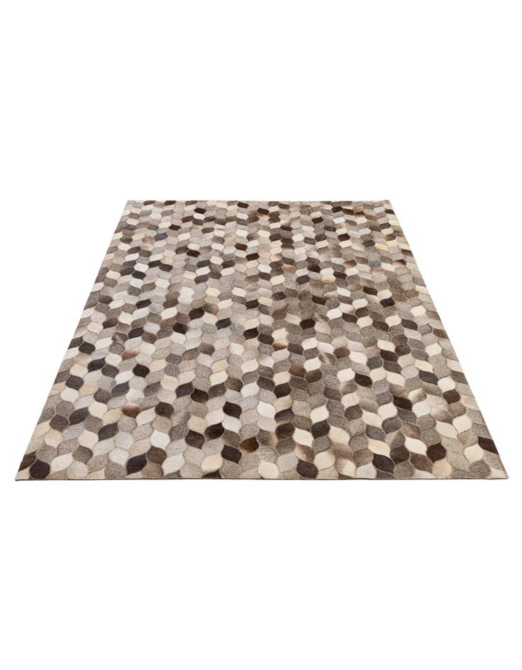 Detail image of 5' 1 x 8' 1 Cowhide - Patchwork Rug