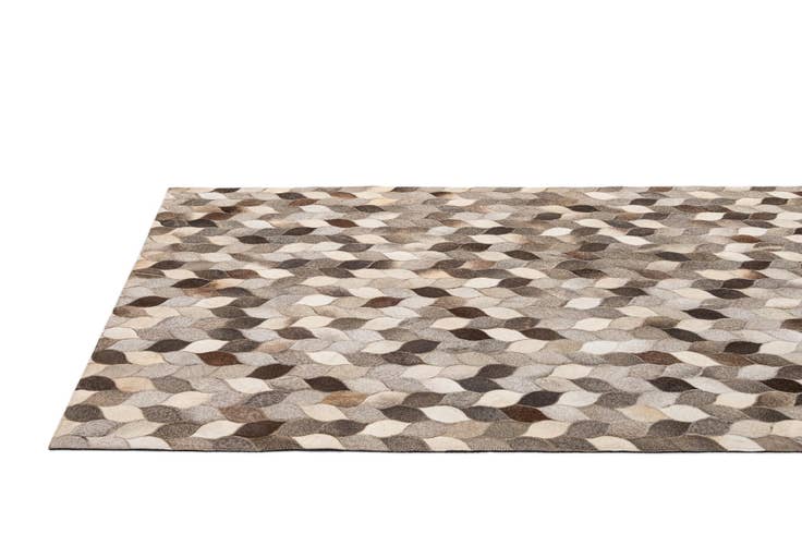 Detail image of 5' 1 x 8' 1 Cowhide - Patchwork Rug