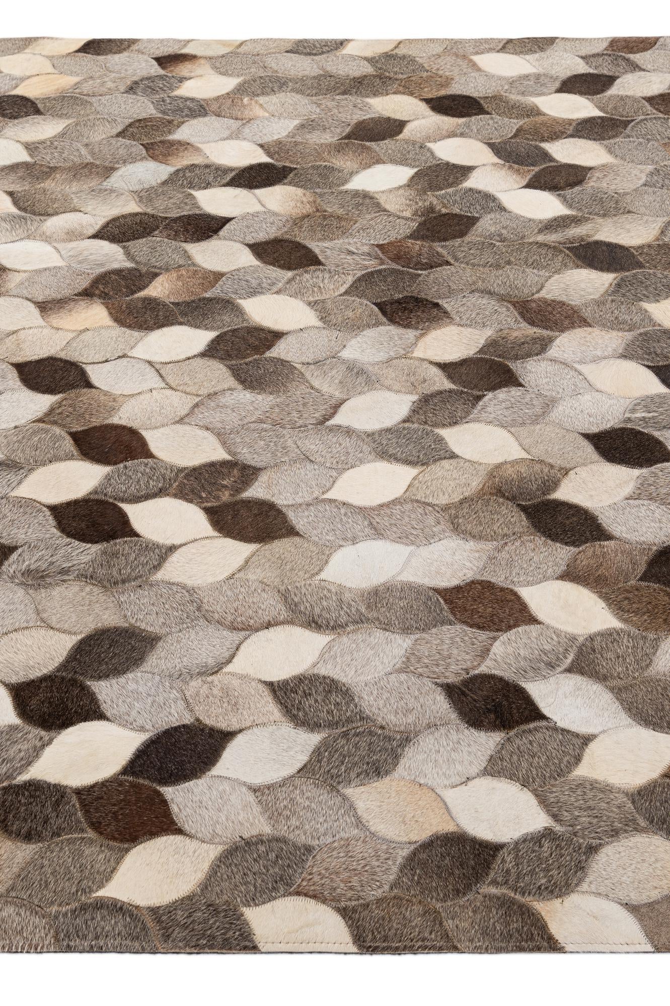 5' 1 x 8' 1 Cowhide - Patchwork Rug