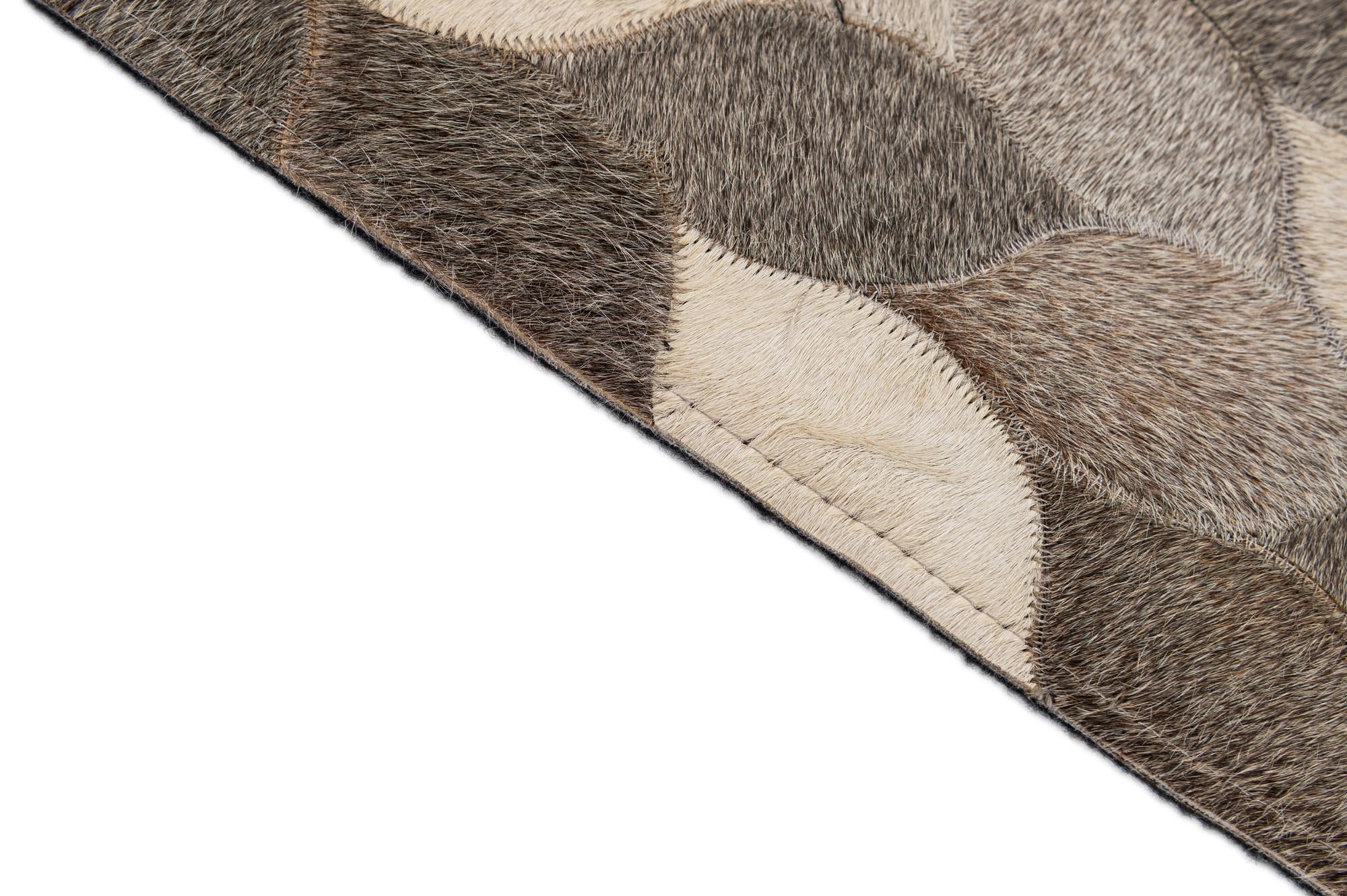 5' 1 x 8' 1 Cowhide - Patchwork Rug