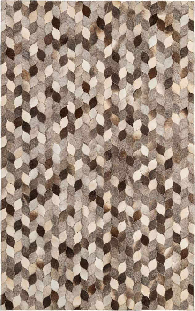 5' 1 x 8' 1 Cowhide - Patchwork Rug