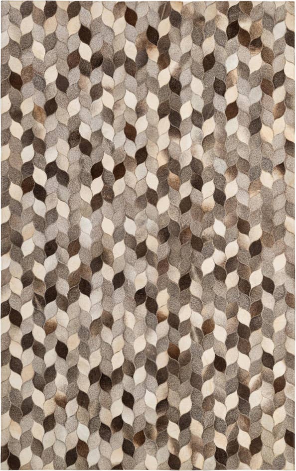 Detail image of 5' 1 x 8' 1 Cowhide - Patchwork Rug