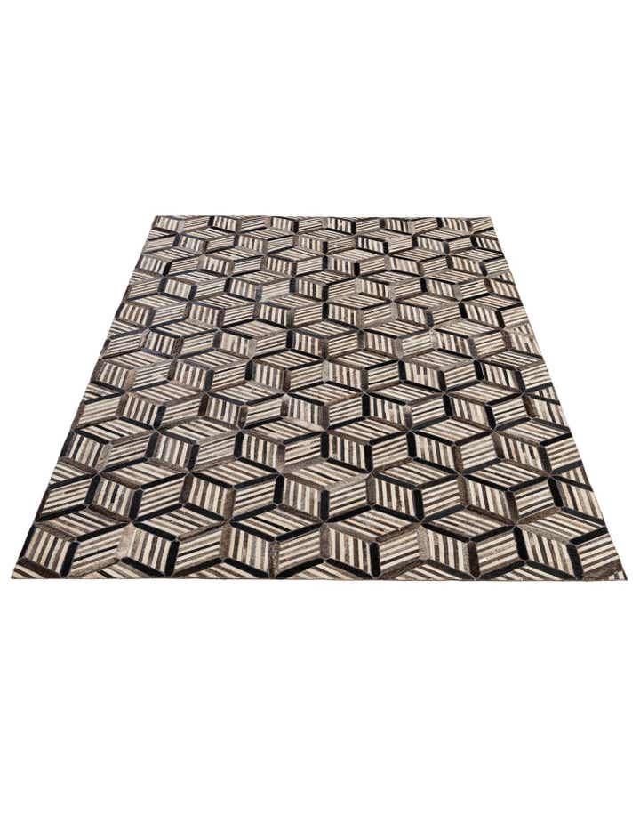 4' 11 x 7' 10 Cowhide - Patchwork Rug