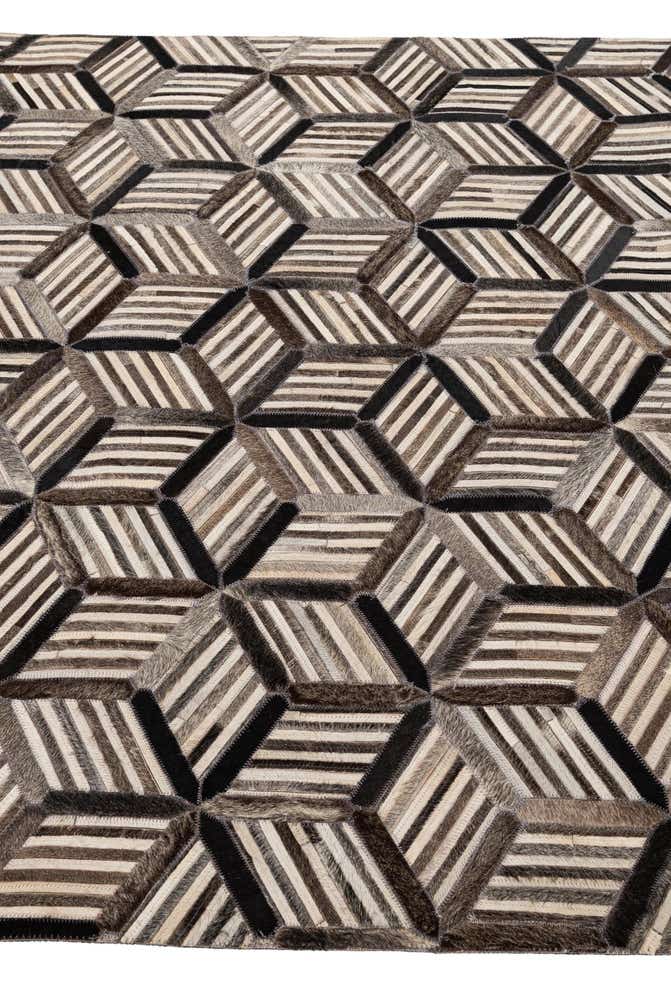 4' 11 x 7' 10 Cowhide - Patchwork Rug