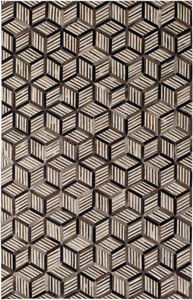 4' 11 x 7' 10 Cowhide - Patchwork Rug