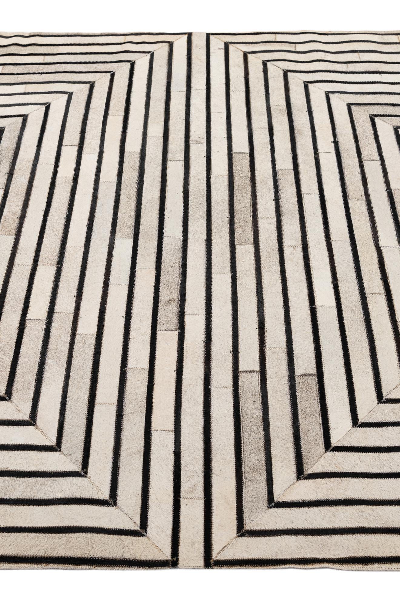 5' 5 x 7' 6 Cowhide - Patchwork Rug