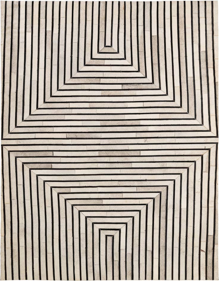 Detail image of 5' 5 x 7' 6 Cowhide - Patchwork Rug