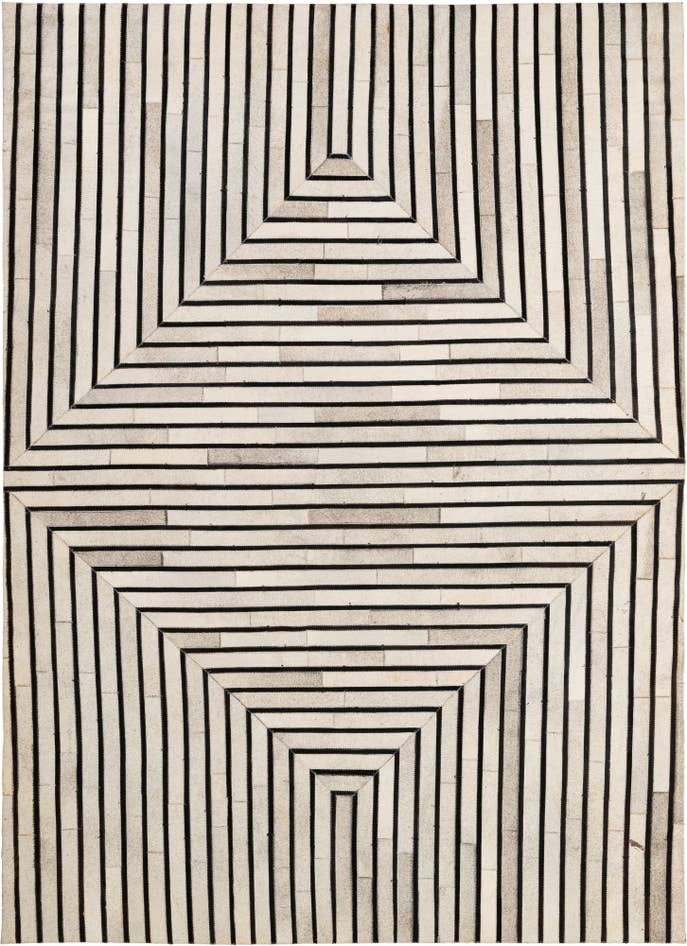 Detail image of 5' 5 x 7' 6 Cowhide - Patchwork Rug