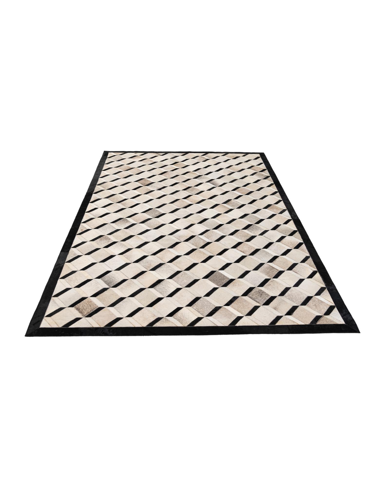 5' x 8' 1 Cowhide - Patchwork Rug