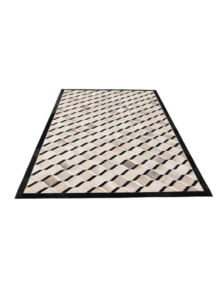 Detail image of 5' x 8' 1 Cowhide - Patchwork Rug