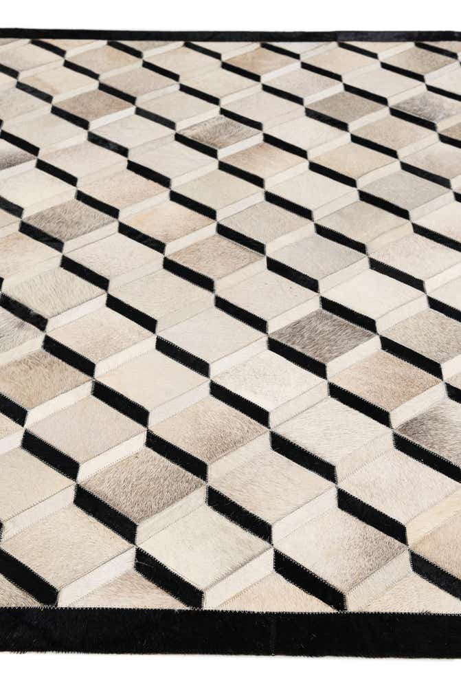 5' x 8' 1 Cowhide - Patchwork Rug