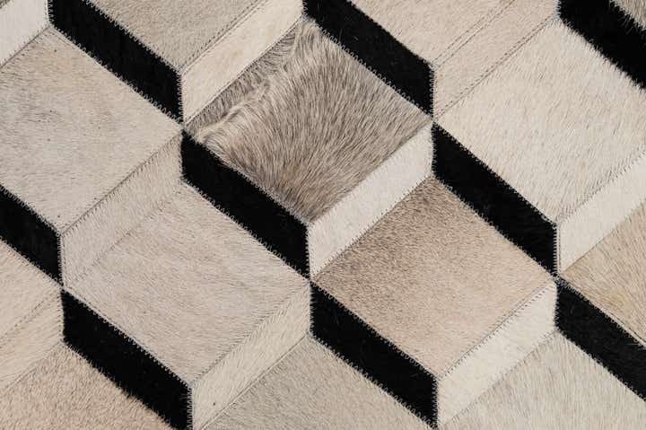 5' x 8' 1 Cowhide - Patchwork Rug