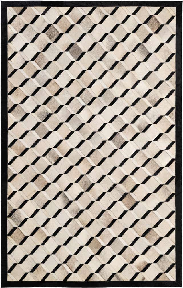 5' x 8' 1 Cowhide - Patchwork Rug