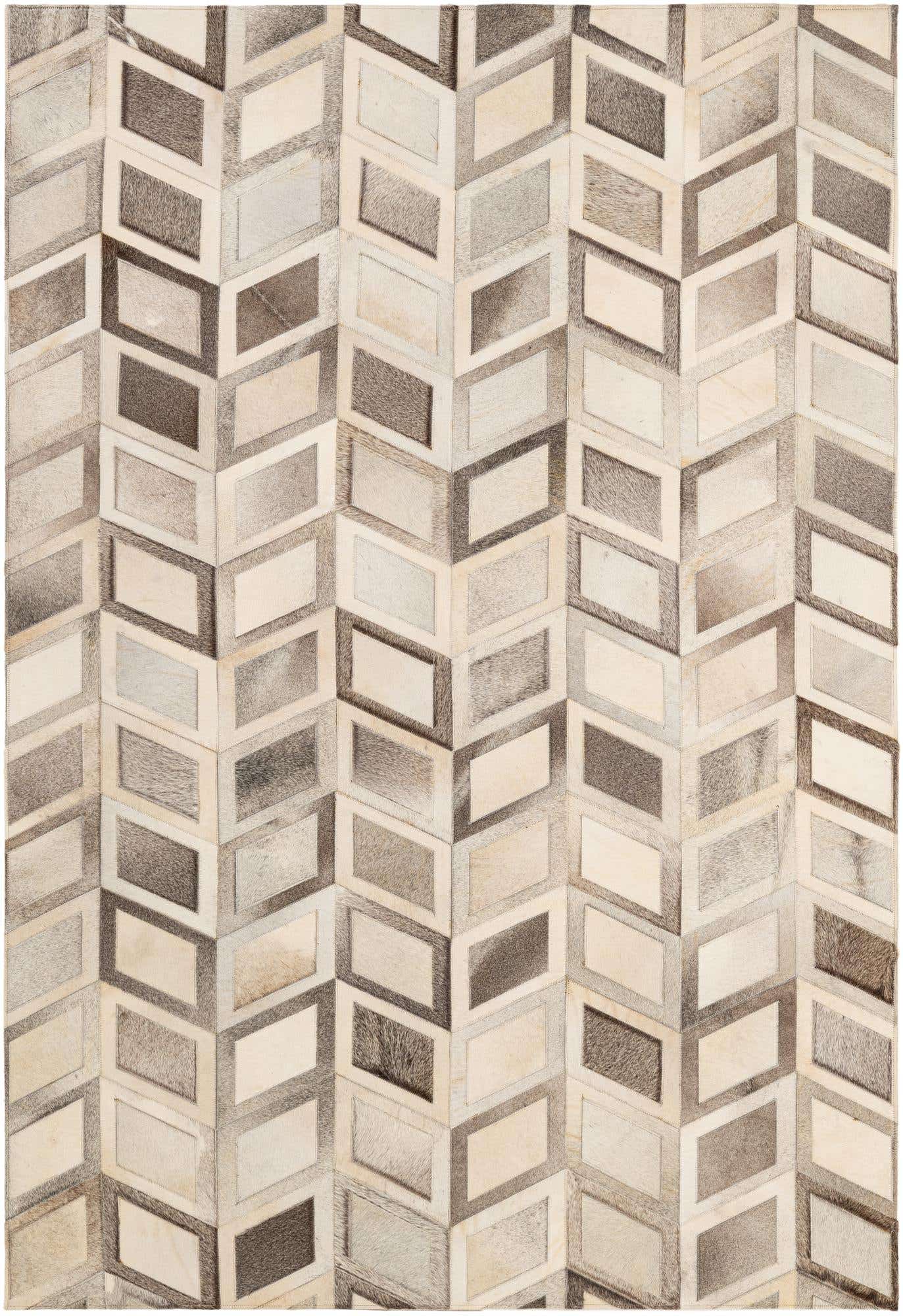 5' 2 x 7' 7 Cowhide - Patchwork Rug