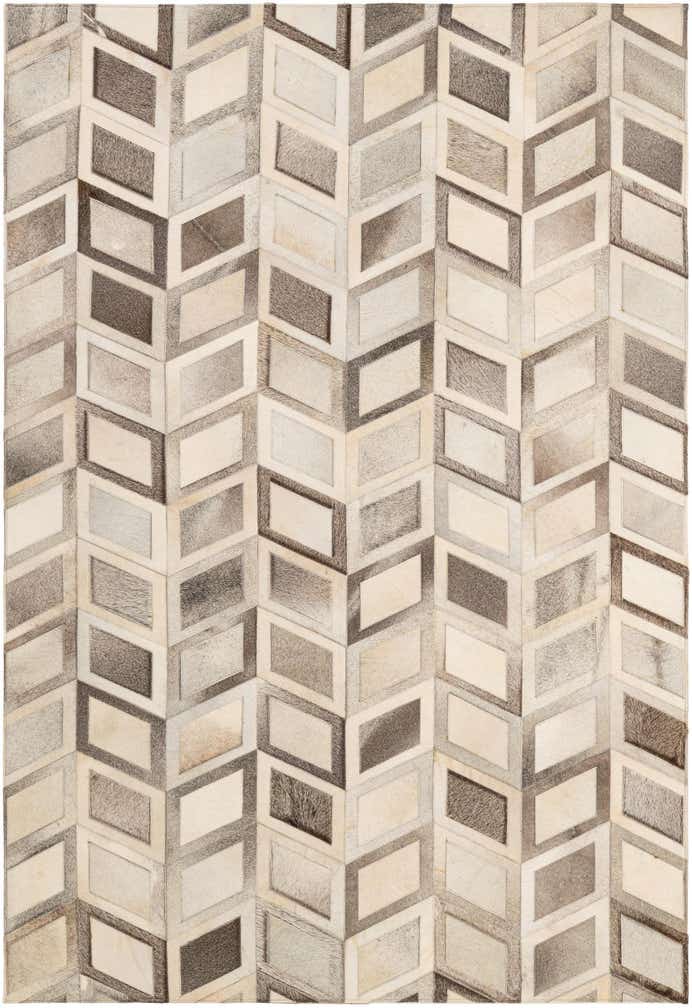 5' 2 x 7' 7 Cowhide - Patchwork Rug