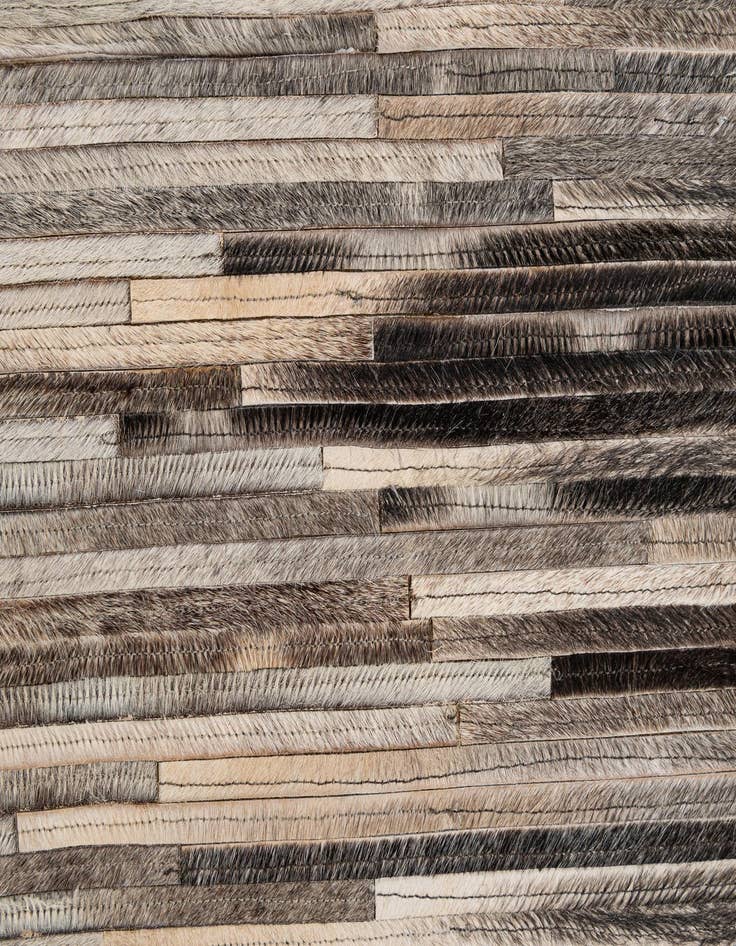 Detail image of 5' 4 x 7' 6 Cowhide - Patchwork Rug