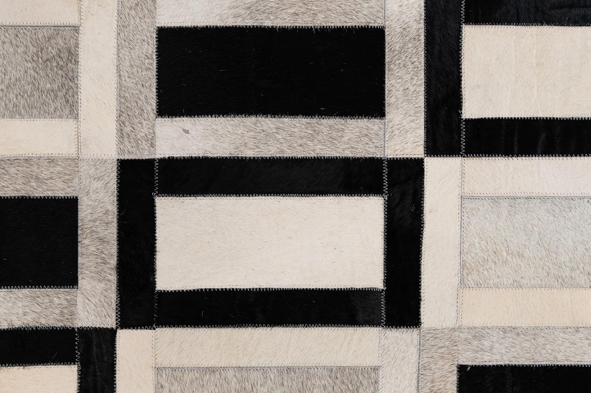 5' 1 x 7' 11 Cowhide - Patchwork Rug