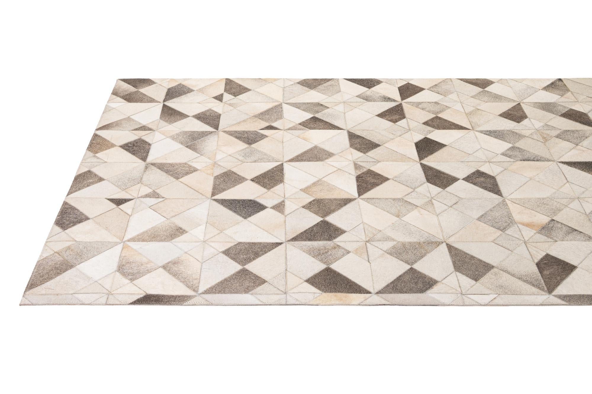 5' x 7' 11 Cowhide - Patchwork Rug