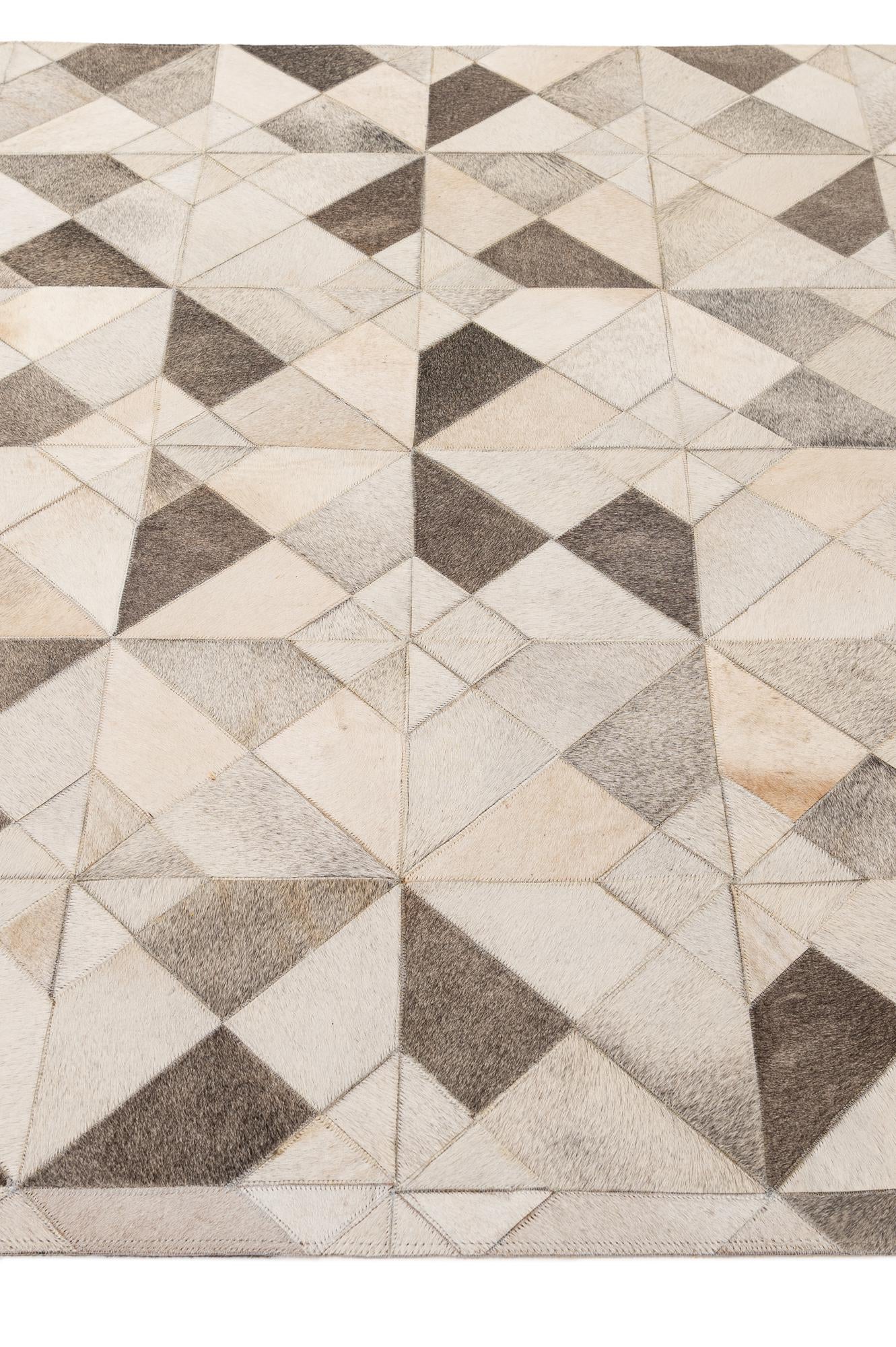 5' x 7' 11 Cowhide - Patchwork Rug