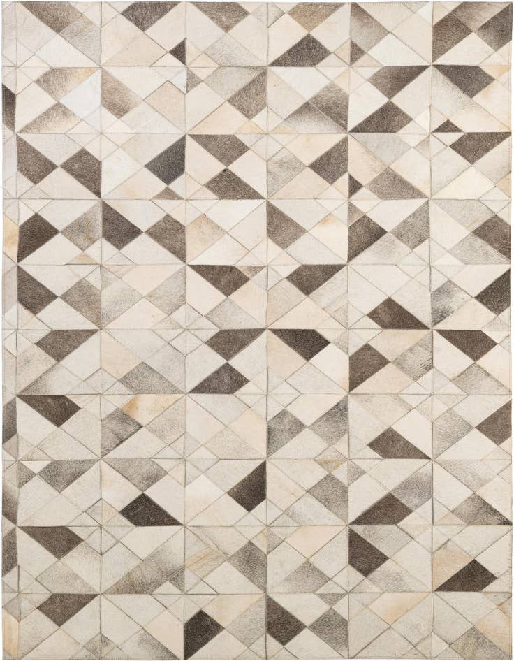 Detail image of 5' x 7' 11 Cowhide - Patchwork Rug