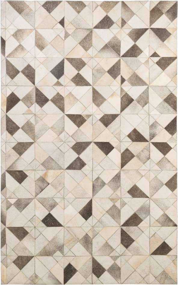 Detail image of 5' x 7' 11 Cowhide - Patchwork Rug