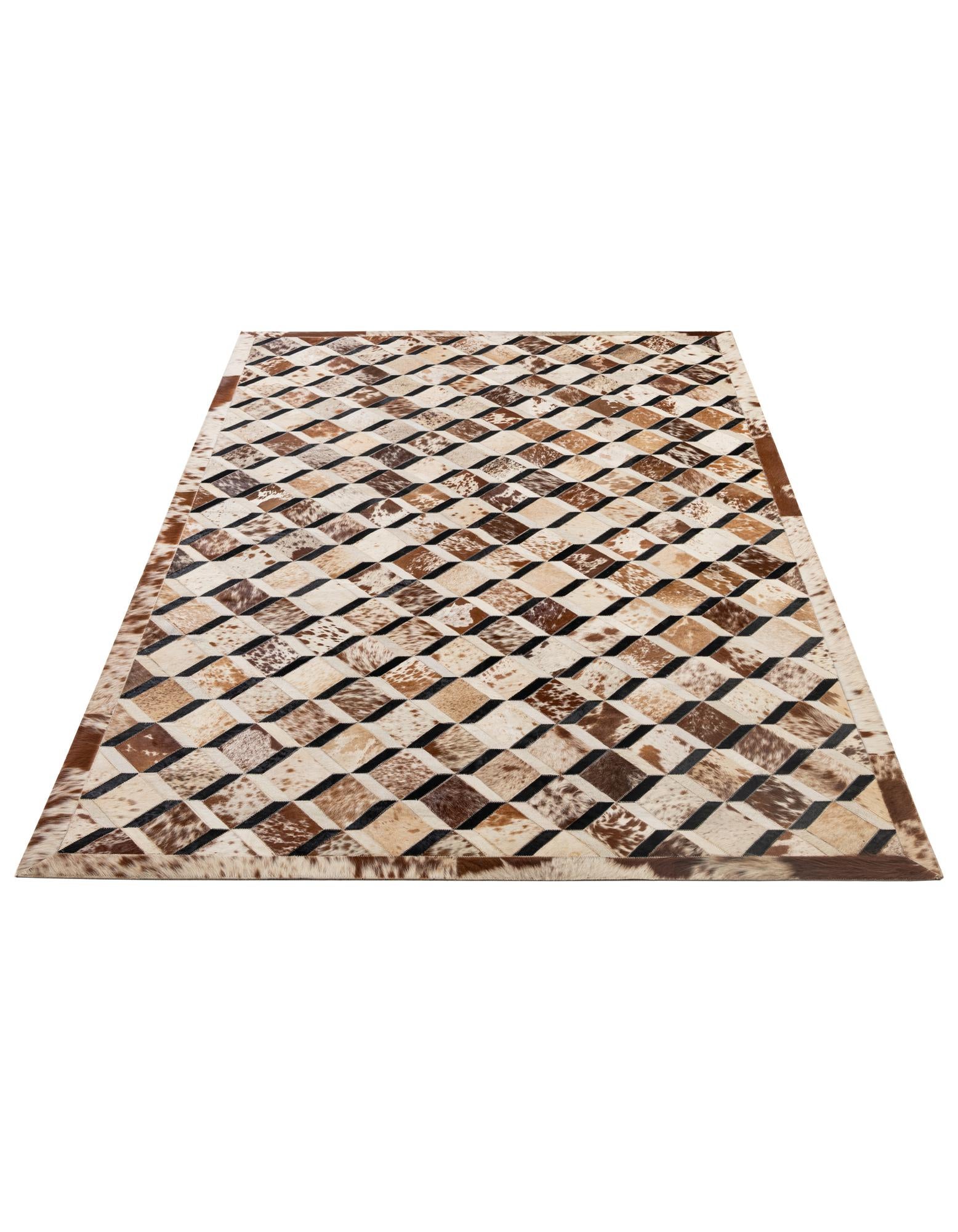 5' 1 x 8' 2 Cowhide - Patchwork Rug