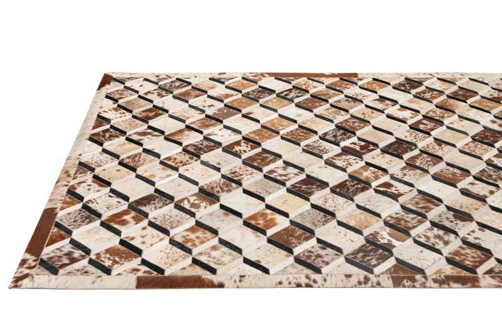 5' 1 x 8' 2 Cowhide - Patchwork Rug