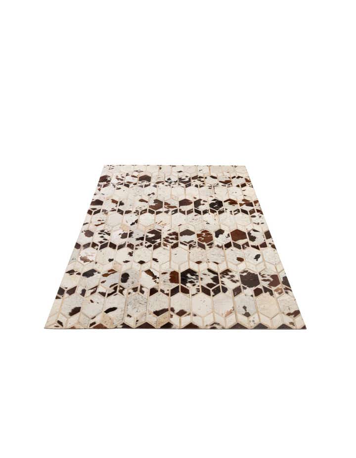 5' x 8' 2 Cowhide - Patchwork Rug