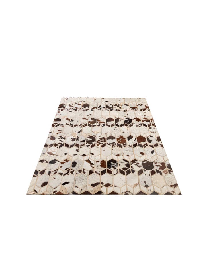 Detail image of 5' x 8' 2 Cowhide - Patchwork Rug