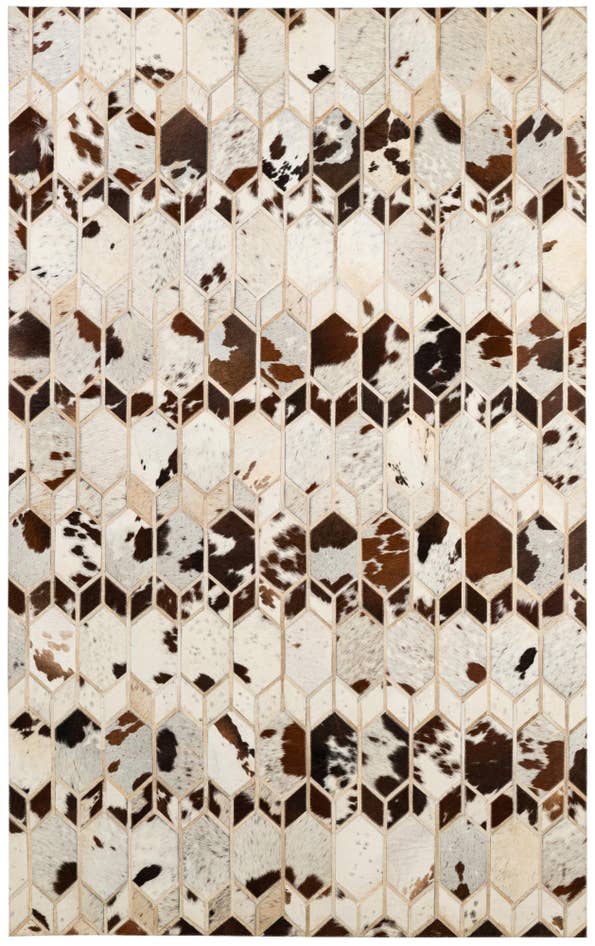 Detail image of 5' x 8' 2 Cowhide - Patchwork Rug