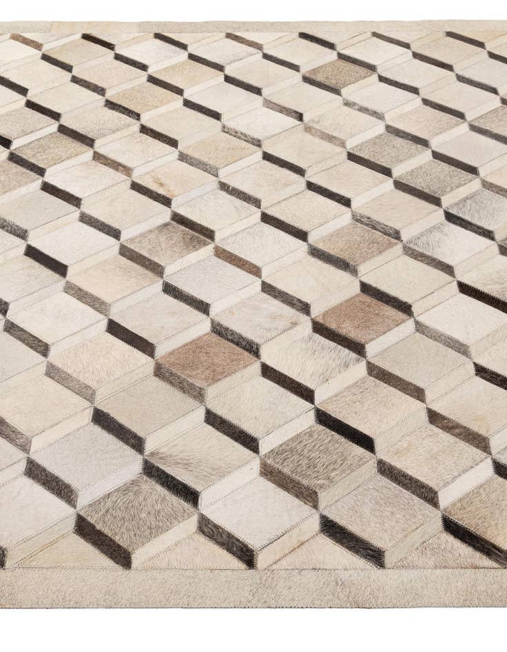 Detail image of 5' x 8' Cowhide - Patchwork Rug