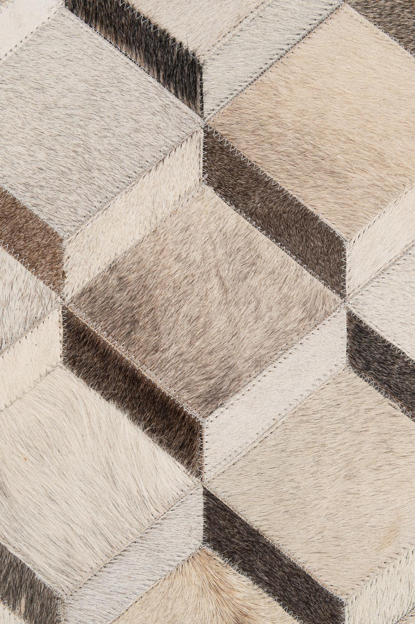 5' x 8' Cowhide - Patchwork Rug