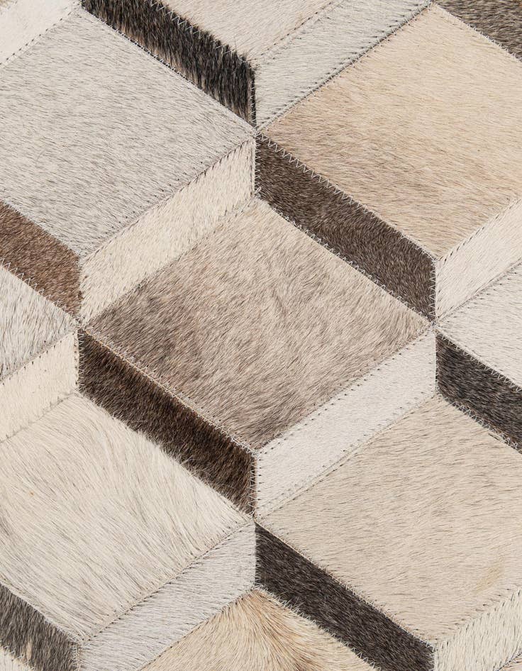 Detail image of 5' x 8' Cowhide - Patchwork Rug