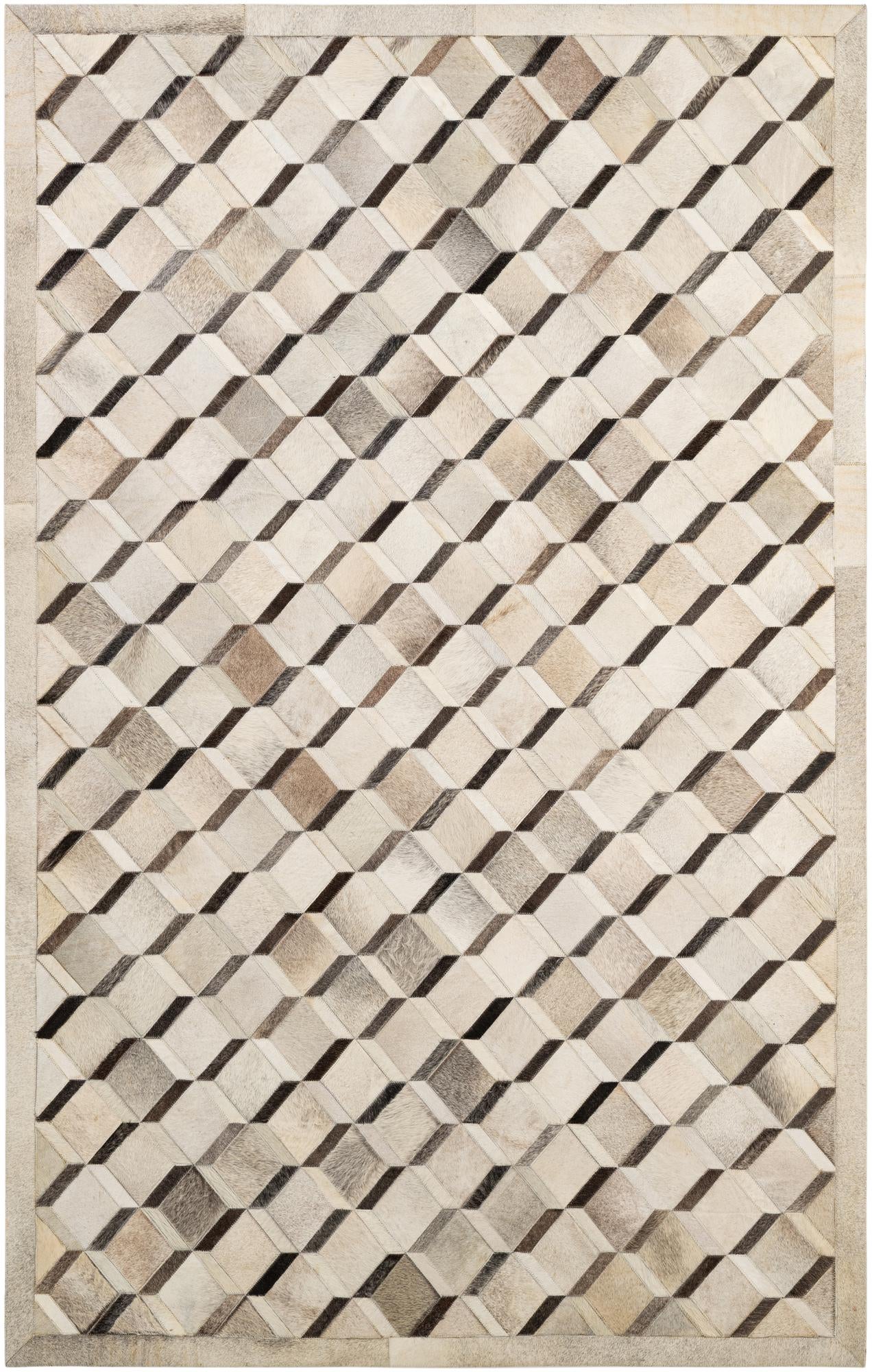 5' x 8' Cowhide - Patchwork Rug