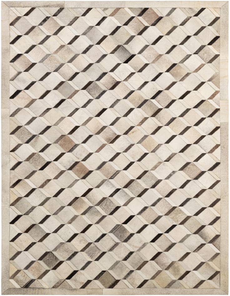 Detail image of 5' x 8' Cowhide - Patchwork Rug