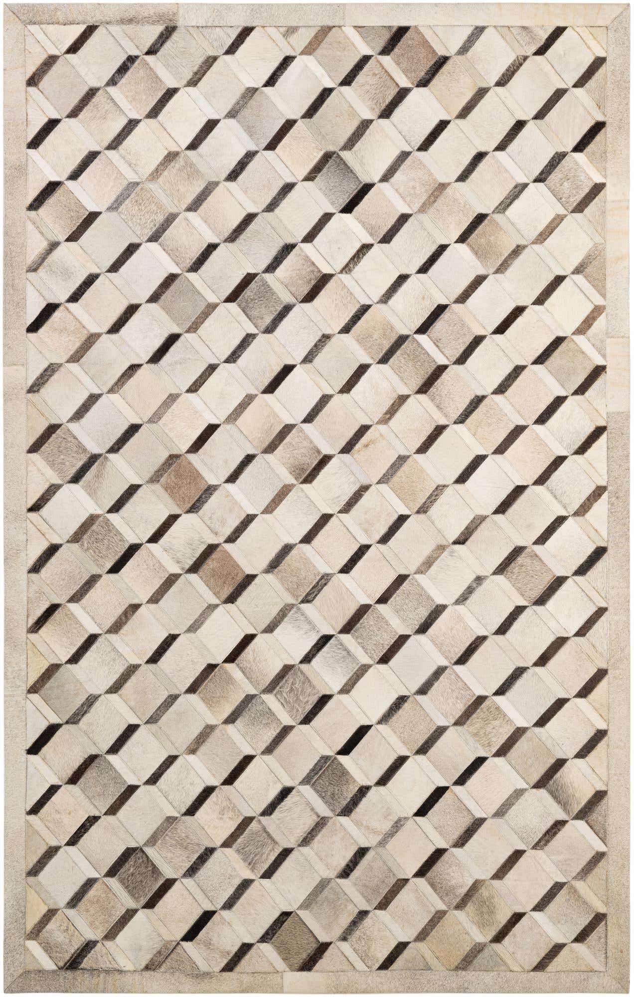 5' x 8' Cowhide - Patchwork Rug