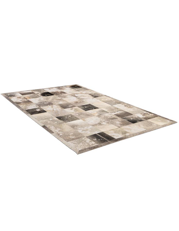 Detail image of 5' 2 x 8' Cowhide - Patchwork Rug