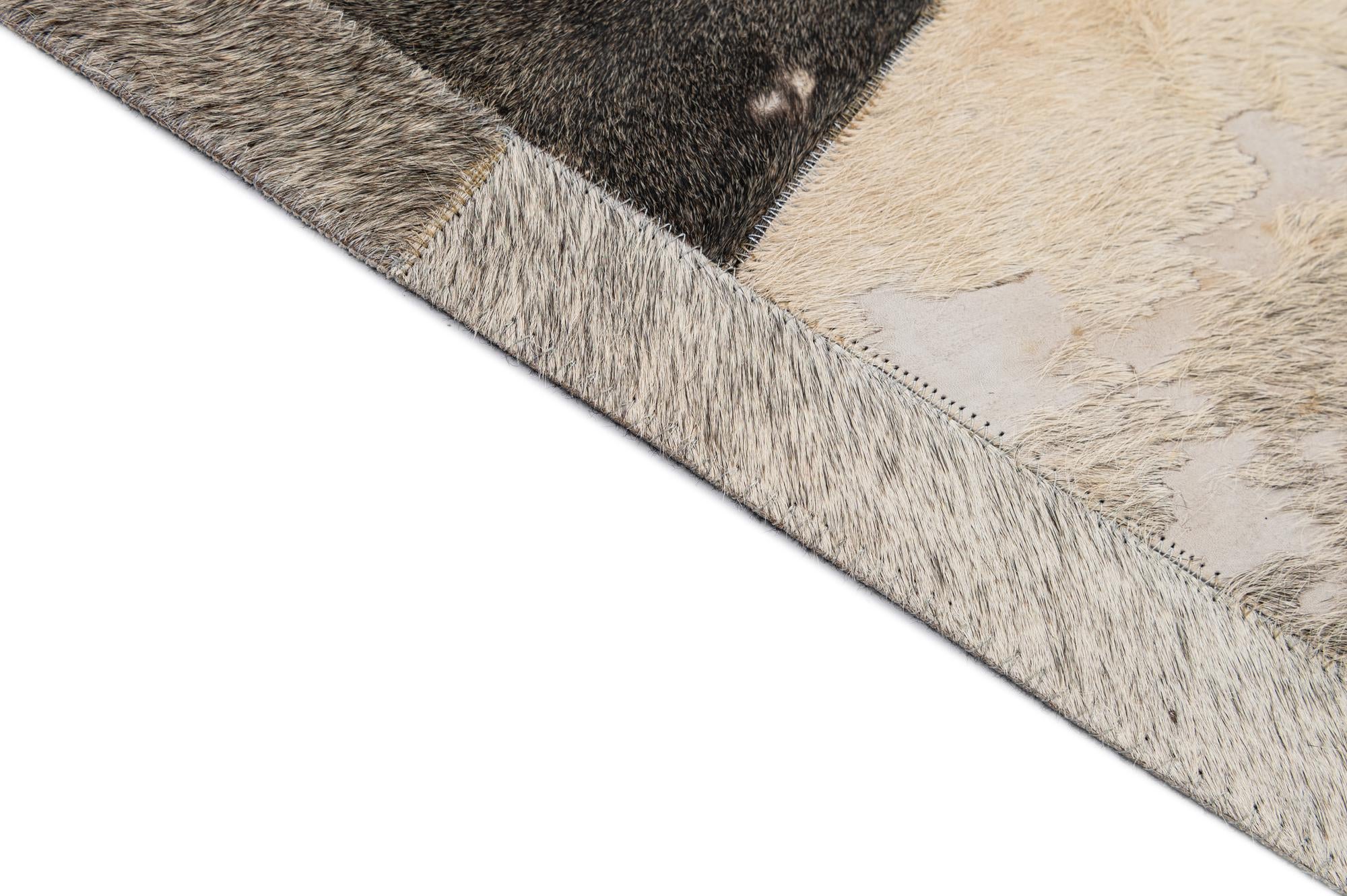 5' 2 x 8' Cowhide - Patchwork Rug