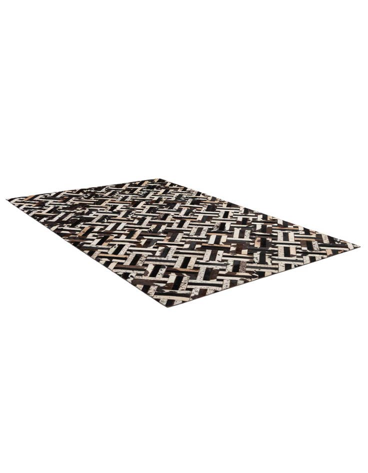 Detail image of 5' 1 x 8' Cowhide - Patchwork Rug
