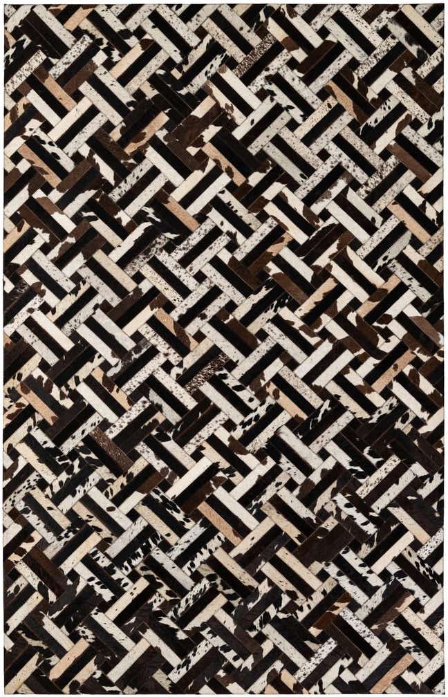 5' 1 x 8' Cowhide - Patchwork Rug
