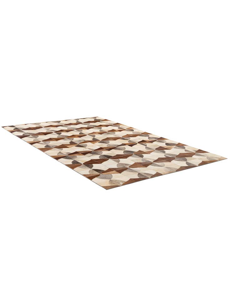 Detail image of 4' 11 x 7' 10 Cowhide - Patchwork Rug