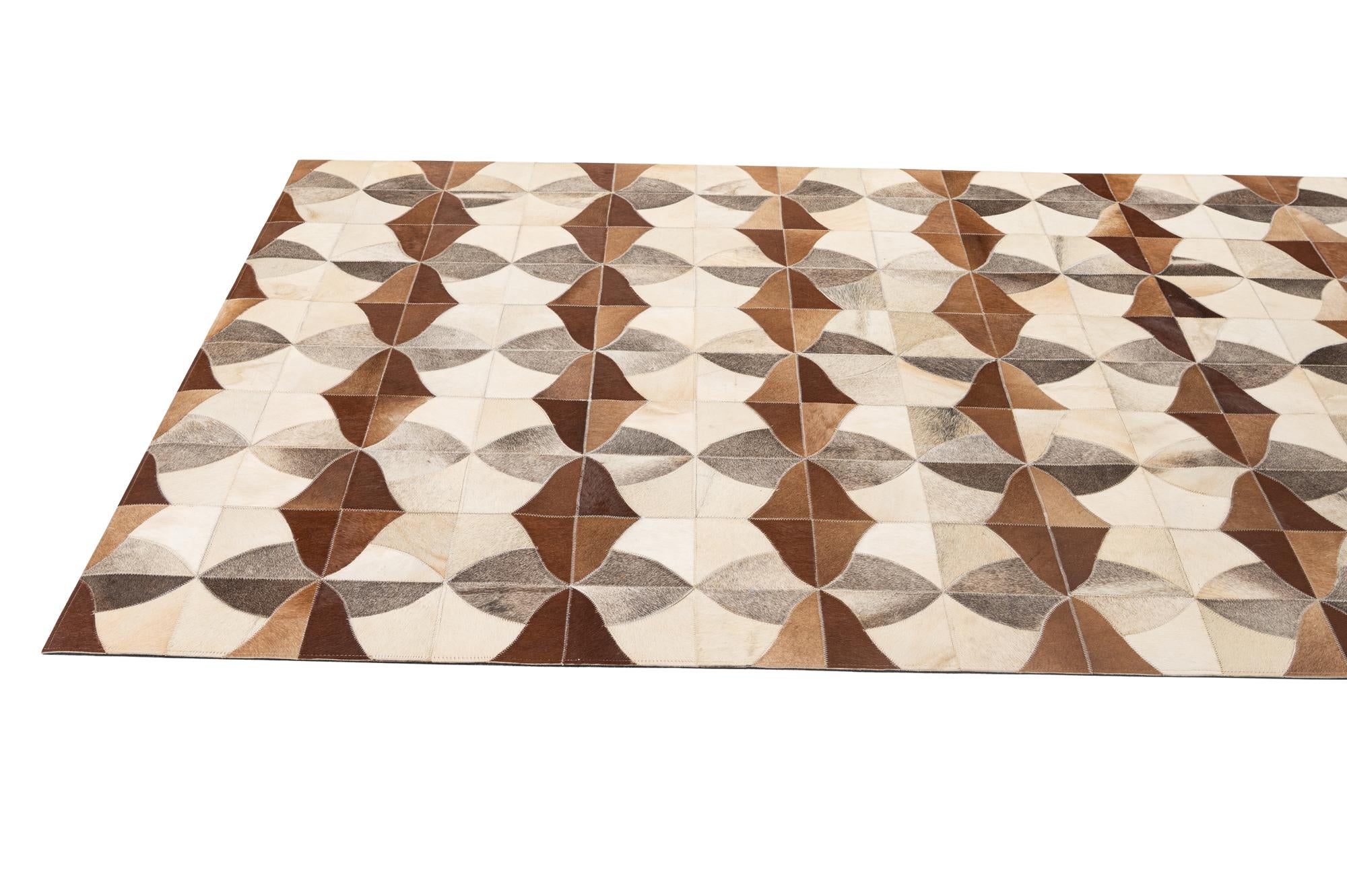 4' 11 x 7' 10 Cowhide - Patchwork Rug