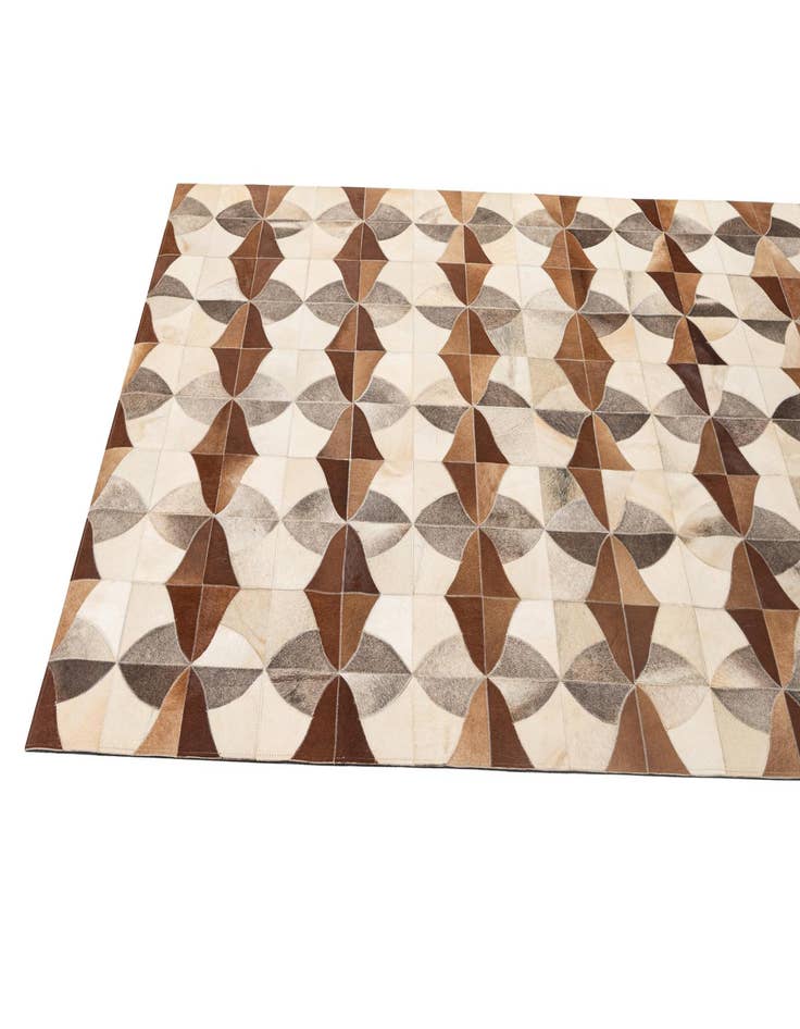 Detail image of 4' 11 x 7' 10 Cowhide - Patchwork Rug